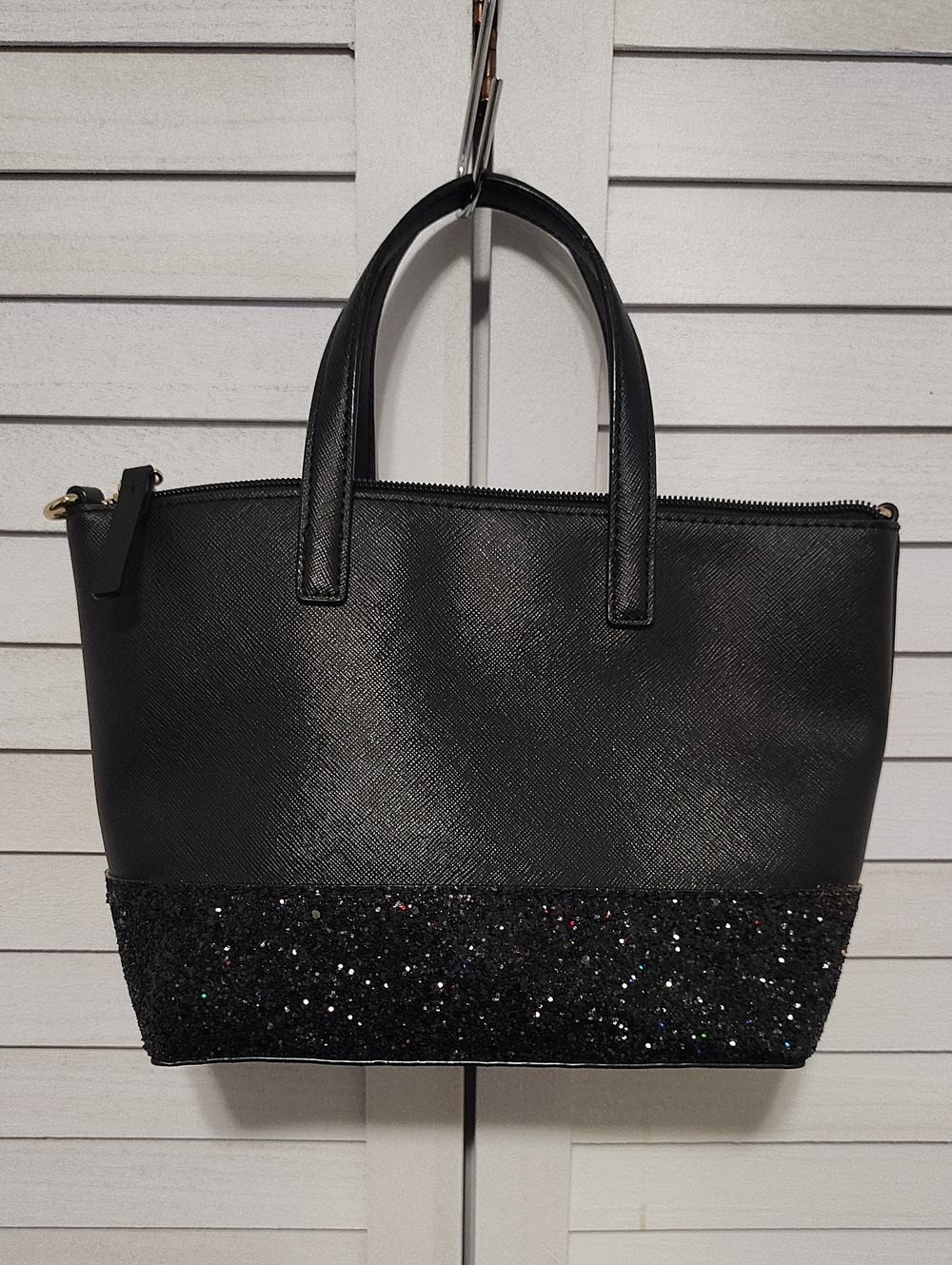 Kate Spade Glena Court Ina Glitter Satchel Crossbody Bag - Picture 8 of 11